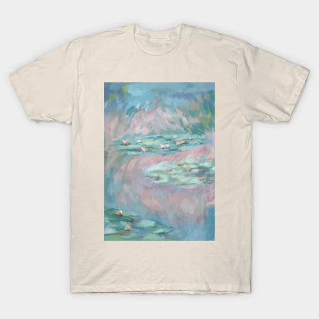 Monet pond T-Shirt by Comacomi